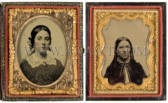 Two Photographs of Young Women, entire view